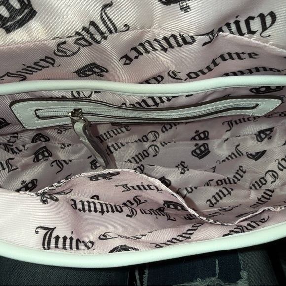 Juicy Couture light wash denim Y2Cute Flap crossbody/hand bag - Picture 7 of 12